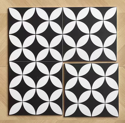 White And Black 200x200mm Ceramic Rustic Tile For Living Room And Wear-Resistant Wall Tiles For Balcony