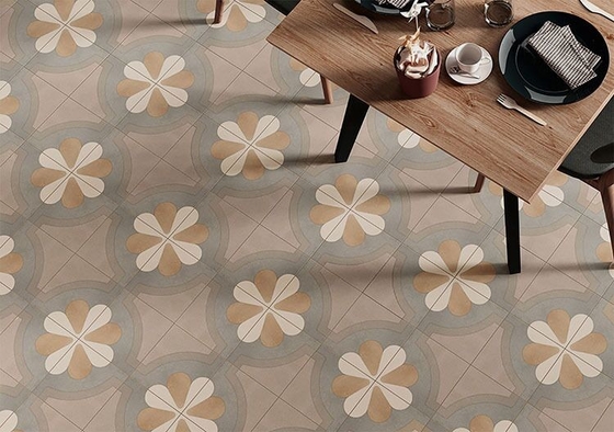 Acid-Resistance Brown 200x200mm Inside Floor Ceramic Rustic Tile For Design And Dining Room