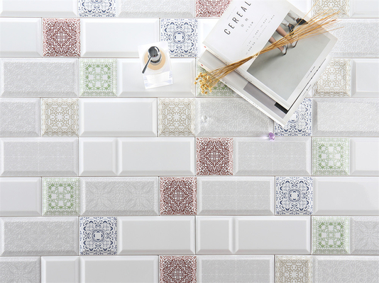 10×30cm Vintage Pattern,Stylish Indoor Porcelain And Ceramic Wall Tiles For Backsplash And Canteen