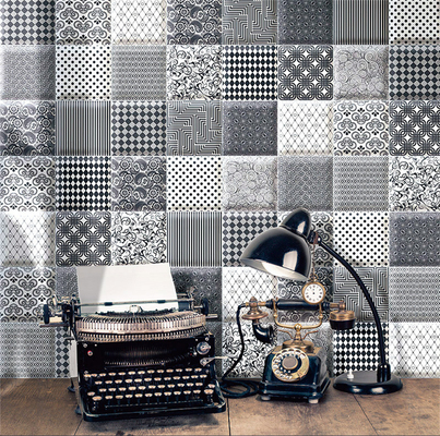 Wear-Resistance Center-Prominent 152x152mm Inside Ceramic Wall Tiles For Dinging Room And Bar Background Adornment