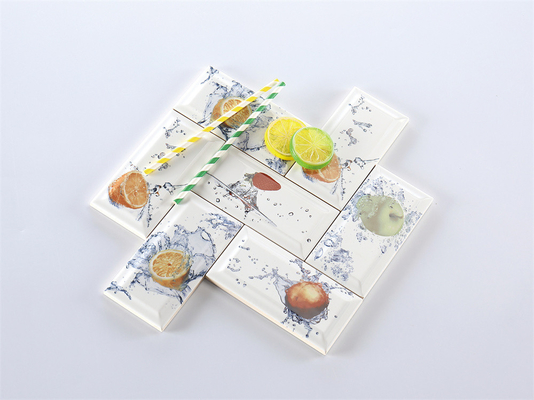 White 75x152mm Inside Ceramic Wall Bread Tiles For Kitchen And Living Room
