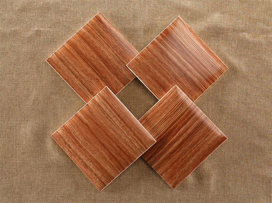 Brown 152x152mm Indoor Ceramic Wall Bread Tiles For Office And Decoration