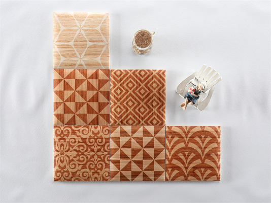 Yellow 152x152mm Mosaic Ceramic Wall Bread Tiles For Living Room And Bathroom