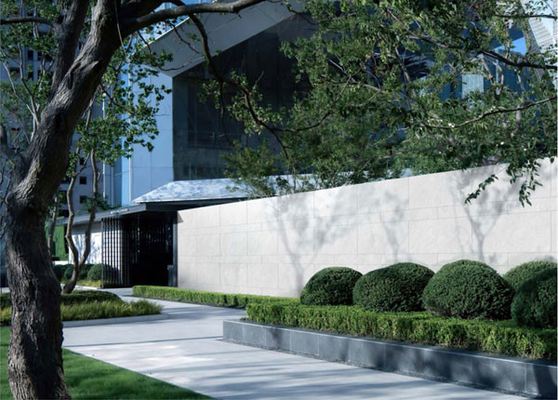 Cement White Elegant Matte Curtain Wall Tiles 600x1200mm For Shoppping Mall