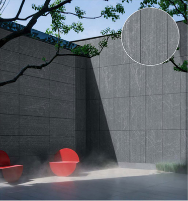 Dark Gray 60x120cm Matte Antique Finish 3D Line Outdoor Porcelain Tile