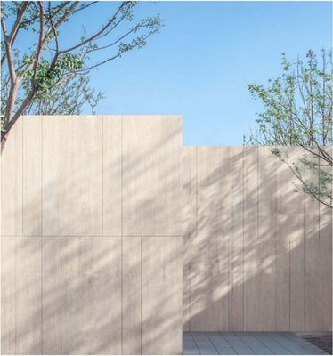 Beige Matte Travertine Porcelain Tile 600x1200mm for Exterior Walls