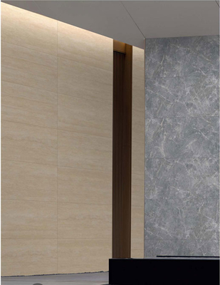 Light Yellow Travertine Finish 60x120cm Outside Matt Antique Curtain Wall Tile For Building