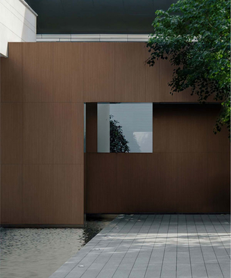 1200x600mm Dark Brown Matte Antique Finish Wooden Surface Curtain Wall Thick Tile For Terrace