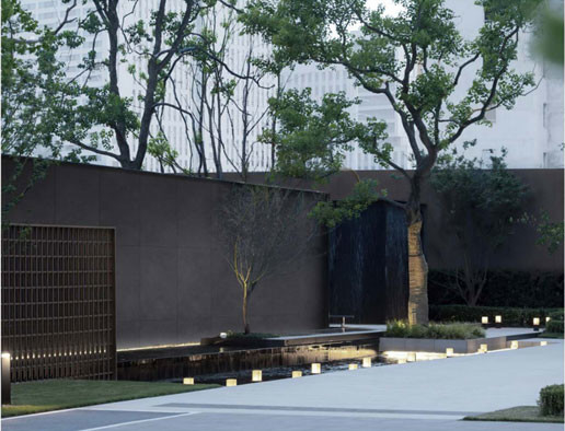 Firebrick 600x1200mm Cement Dark Grey Curtain Wall Thick Tile For Park