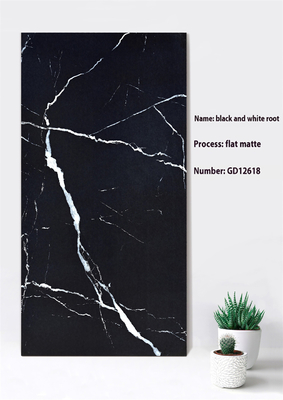600x1200mm Flat Matte Black Gray Clay Curtain Wall Tile