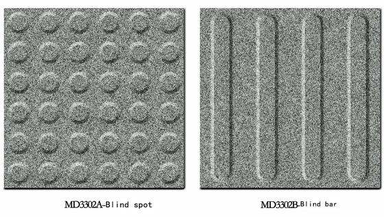 Blind Strip And Blind Spot 600x600x12mm Full body Gray Non-Slip Blind Path Tiles And Floor Paving Tile For Park