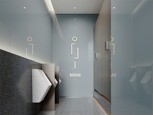 Light Blue 1420x2700mm Polished Sintered Stone Slab For Bathroom