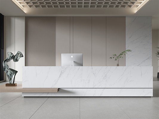 Modern White 1420x2700mm Inside Floor Sintered Stone Slabs For Building and Bedroom