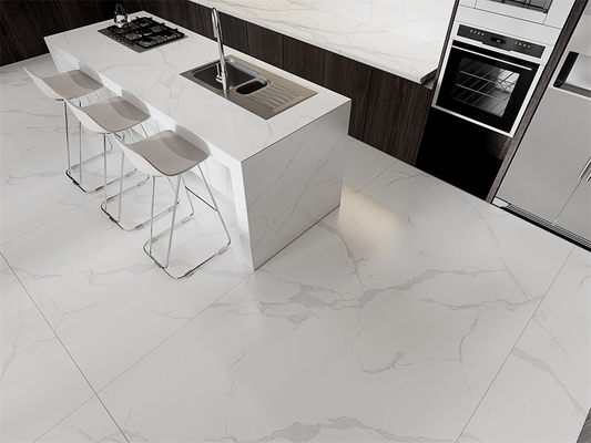White Marble Slabs And 1420x2700mm Matt Glazed Porcelain Sintered Stone Slab For Backdrop