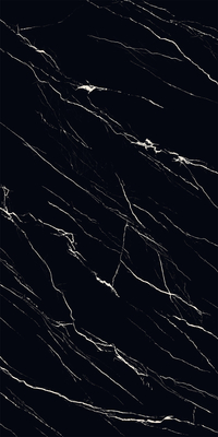Black 160x320cm Indoor Wall And Floor Matte Glazed Porcelain Sintered Stone Slab For Home Decor