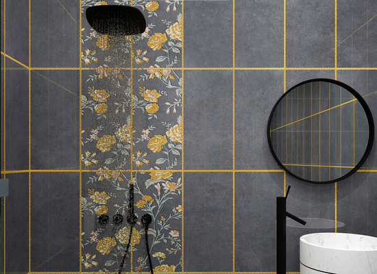 Dark Gray tile Firebrick 300x600mm Ceramic Wall Tile And Indoor Tiles For Decoration