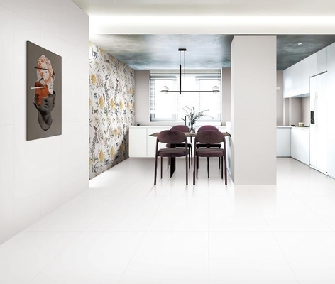 AAA Grade White Glazed Porcelain Tile 750x1500mm for Bathroom