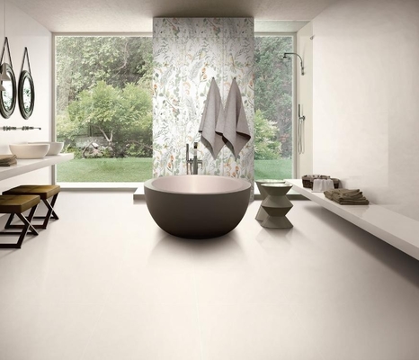 Beige 750x1500mm Antibacterial Soft Glazed Porcelain Floor Tile