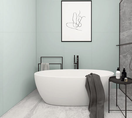 Green Retro Porcelain Tiles 400x800mm 600x1200mm Indoor Wall Tiles
