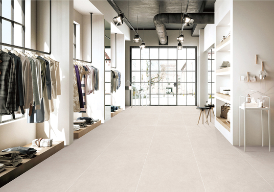 Beige Grey Soft Glazed Porcelain Indoor Floor Tile 600x1200mm