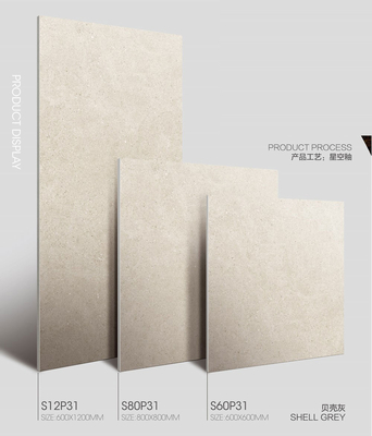 Gray 1200x600mm Starry Glaze Porcelain Wall Decoration Tiles For Bathroom