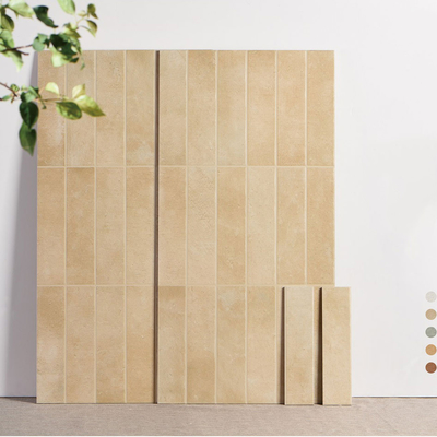 Light Yellow 40x80cm Baby Face Decorative Porcelain Wall Tiles For Bedroom And Shopping Mall