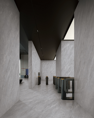 Gray Glazed Porcelain Wall Tiles 24x48 Inch AAA Grade