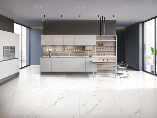 Carrara Soft Glazed 600x1200mm Decoration Porcelain Tiles For Indoor Wall
