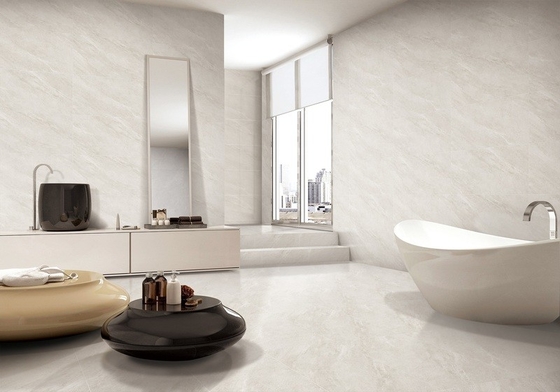 Beige Indoor 40x80cm Durable Ceramic Soft Glazed Tiles For Hotel And Office