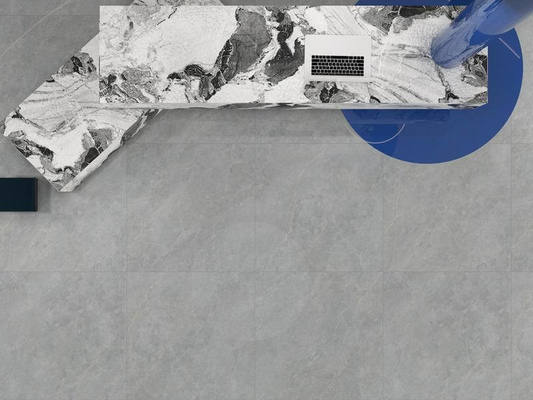 Gray Marble Look 1200x1200x9mm Anti-Slip Tile And Firebrick Outdoor Floor Polished Glazed Porcelain Tile For Building