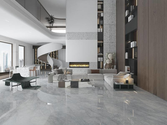 Vintage Tiles And Marble Look 1200x1200mm Water-Proof Outside Wall Polished Glazed Porcelain Tile For Living Room And Kitchen