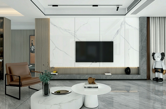 Grade AAA Acid-Resistance Interior Floor Glazed Polished Porcelain Tile 900x1800x9mm For Decoration