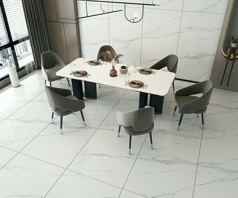 Carrara W.A 0.5% Antique Exterior Floor Tiles For Renovation 900x1800x9mm  ISO9001 Polished Glazed Porcelain Tile For Shopping Mall Balcony