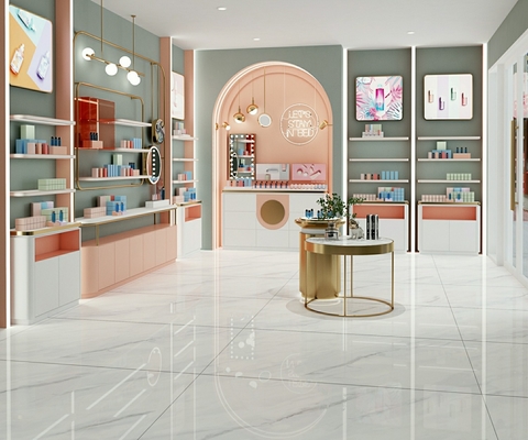 White Polished Glazed Porcelain Tile 900x1800mm Non-Slip Floor