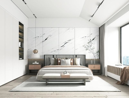 White Carrara Decorative Polished Glazed Porcelain Tiles And Indoor Floor Tile For Dining Room And Project