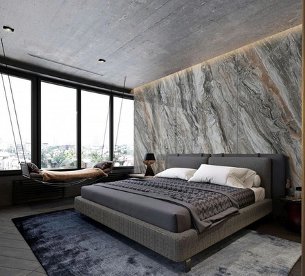 Indoor Floor And Wall Marble Look 900x1800x9mm Non-Slip Polished Glazed Porcelain Tile For Dedroom And Kitchen