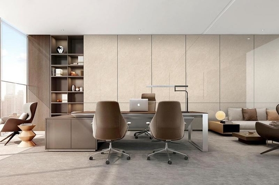 Light Yellow No Fade Indoor Floor Tile 900x1800x9mm Polished Glazed Porcelain Tile For Office And Project