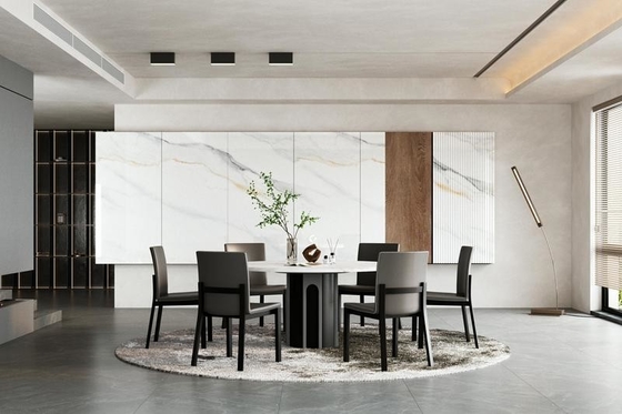 Stunning Carrara White Polished Porcelain Glazed Indoor Floor Tiles And Non-Slip Tile For Dining Room And Office 900x1800x9mm