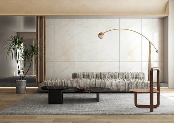 Light Yellow Polished Glazed Porcelain Tile 900x1800mm