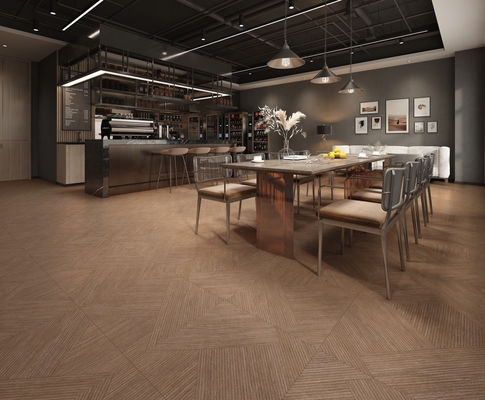 AAA Grade Brown Wooden Porcelain Tiles 600x1200mm