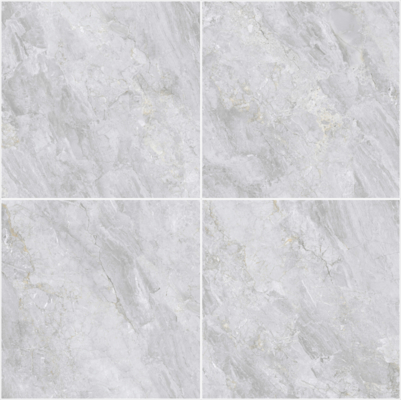 Gray Marble Polished Glazed Porcelain Tiles 800x800mm Antibacterial