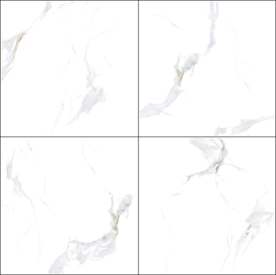 Carrara White Polished Glazed Porcelain Tile 800x800mm Non-Slip