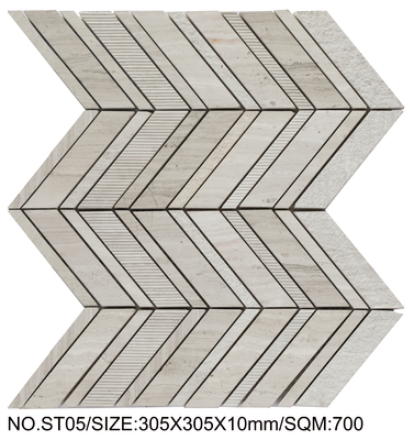 Grade AAA and Firebrick 305x305mm Swimming Pool Mosaic For Living Room