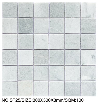 Firebrick Square 300x300mm Natural Stone Mosaic For Dining Room And Living Room