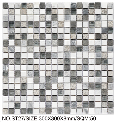 Wear-Resistant And Stain-Resistant Square 300x300mm Natural Stone Mosaic For Building And Project