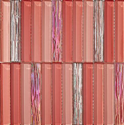 Wear-Resistant And Stain-Resistant Wall 300x300mm Glass Mosaics For Living Room And Bedroom