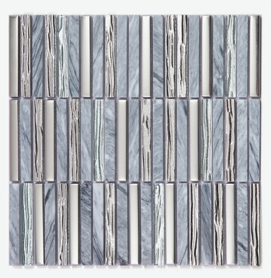 300x300mm Decorative And Elegant Interior Wall Natural Stone Mosaics Blue For Living Room And Apartment