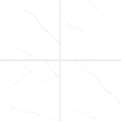 Carrara and Firebrick 1000x1000mm Porcelain Glazed Polished Tiles For Dining Room and Balcony