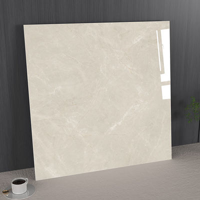 Wear-Resistant Antibacterial Indoor Floor Light Gray 1000x1000mm Polished Glazed Porcelain Tile For Building