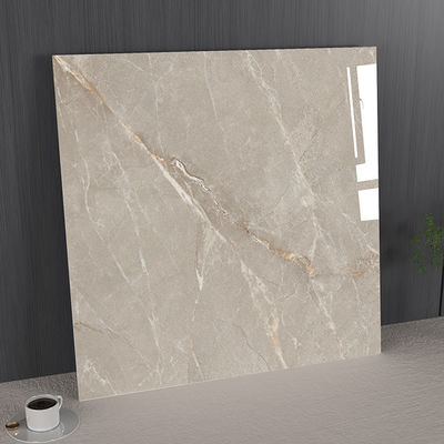 Gray Durable 1mx1m Indoor Floor Polished Glazed Porcelain Tile For Hotel